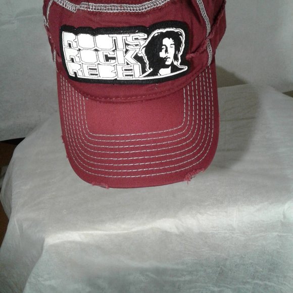 Bob Marley destress biker hat/ball cap - Picture 3 of 9